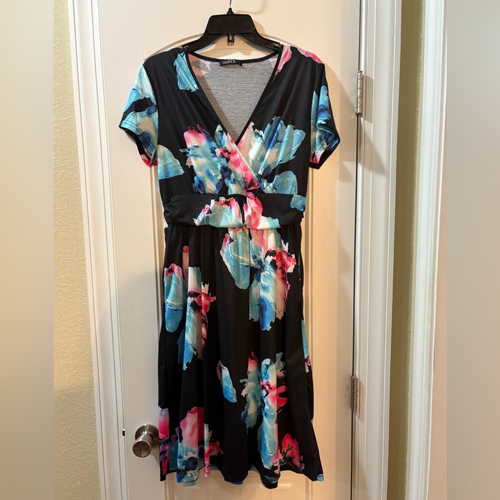 OUGES Flare Dress